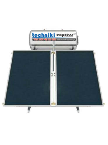 Techniki Express by BRAUNIK Ηλιακός θερμοσίφωνας EBP 160Lt με 3τμ επιλεκτικός συλλέκτης, ΙIΙ ενέργειας (εμαγιέ - glass)