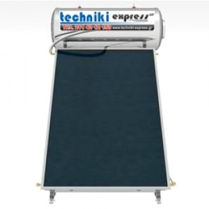 Techniki Express by BRAUNIK μποιλερ ηλιακόυ θερμοσίφωνα EBP 120Lt, ΙI ενέργειας, INOX