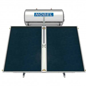 NOBEL classic 300lt  5.2m² Inox boiler Ηλιακός ΙΙ ενεργείας με 2 επιλεκτικούς συλλέκτες 2,6m²